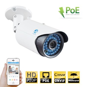 JOOAN 703KRB-T-P 720P Bullet IP Camera Poe Camera HD CCTV Security Camera Indoor/Outdoor Camera Weatherproof Home Video monitoring Camera