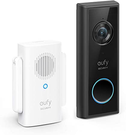 eufy Security Wi-Fi Video Doorbell Kit, 1080p-Grade Resolution, 120-day Battery, No Monthly Fees, Human Detection, 2-Way Audio, Free Wireless Chime (Requires Micro-SD Card)