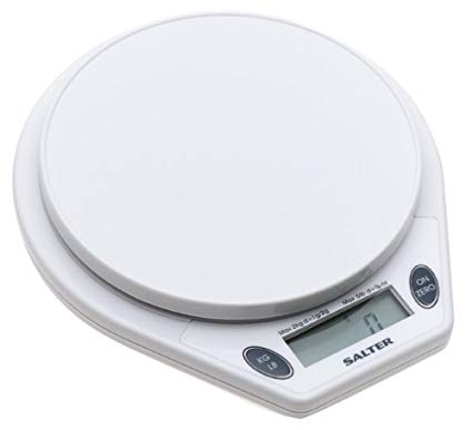 Salter 5-Pound Microtronic Kitchen Scale, White