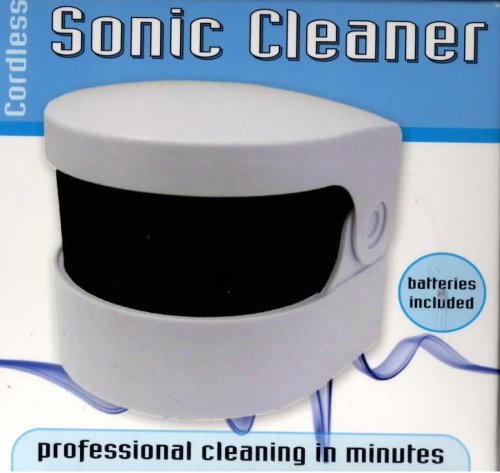 Good Ideas Sonic Denture Cleaner (883) Cleans dentures professionally.