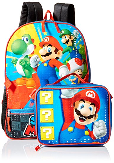 Nintendo Boys' Mario Backpack with Lunch