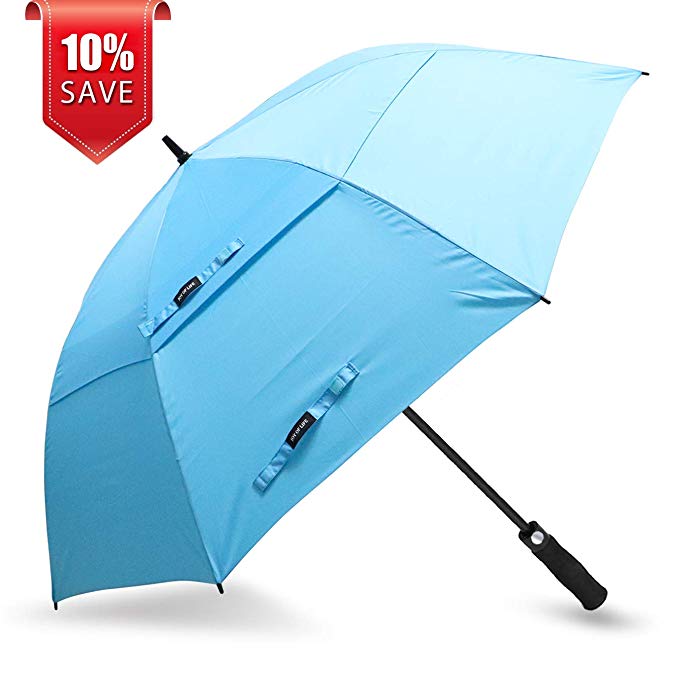 Golf Umbrella Windproof Large 62 inch Double Canopy Automatic Open Umbrella for Men - Vented Sun Umbrella - Stick Umbrellas 【ZOMAKE】