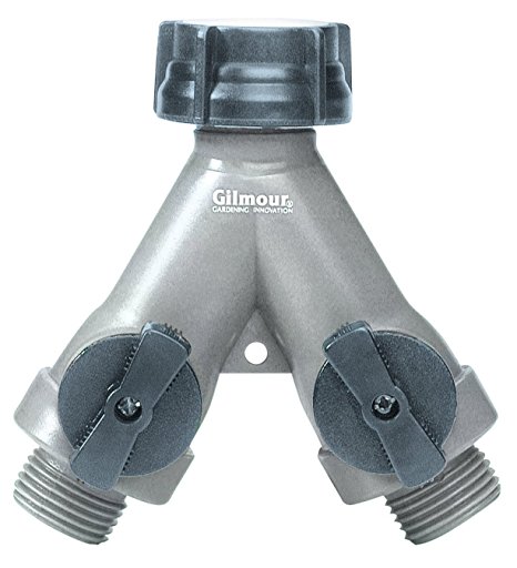 Gilmour Full Flow Poly 2-Way Connector AY2FF Teal/Black