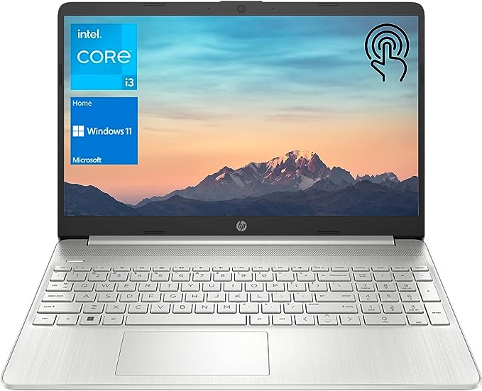 HP Notebook Laptop, 15.6" HD Touchscreen, Intel Core i3-1115G4 Processor, 32GB RAM, 1TB PCIe SSD, Webcam, Type-C, HDMI, SD Card Reader, Wi-Fi, Windows 11 Home, Silver