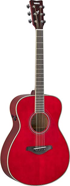 Yamaha FS-TA Concert Size Transacoustic Guitar w/ Chorus and Reverb, Ruby Red