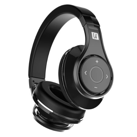 Bluedio U (UFO) Premium High End Wireless Bluetooth Headphones with Mic (Pure Black)