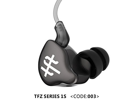 TFZ SERIES 1S Dynamic Dual Chamber HiFi Silver-Plated Cable In-Ear Earphones (Black)