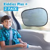 Car Sun Shade - 2 Pack- Baby Sun Shade Blocks Harmful UV Rays with UPF 30 Protection - Static shade Clings on to Window - Full Protection for baby - Ideal Size