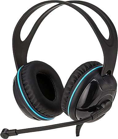Andrea Communications NC-455VM USB Over-Ear Circumaural Stereo USB Computer Headset with Noise-Canceling Microphone, in-Line Volume/Mute Controls, and Plug