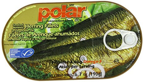 MW Polar Herring, Smoked in Vegetable Oil, 6.7-Ounce