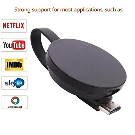 Vahulawa WiFi Display Dongle,The Latest Version WiFi Wireless 1080P Mini Display Receiver HDMI TV Miracast DLNA Airplay for iOS/Android/Mac