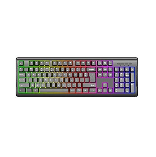 iMicro KB-US9821C Rainbow Backlit Wired USB Keyboard