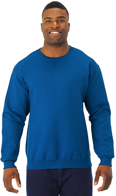 Jerzees Men's Pill Resistant Long Sleeve Crewneck Sweatshirt