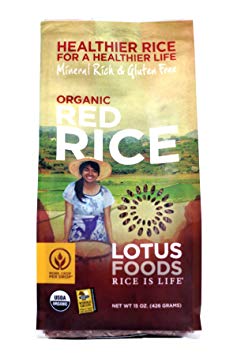 Lotus Foods, Heirloom Bhutan Red Rice, Gluten Free, 15 oz