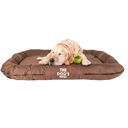 The Dog’s Bed, Premium Water Resistant Dog Bed, M to XXL Quality Oxford Fabric, Removable Washable Cover, Dog Beds Home Car Crate & Outside, Puppy & All Pet Comfort