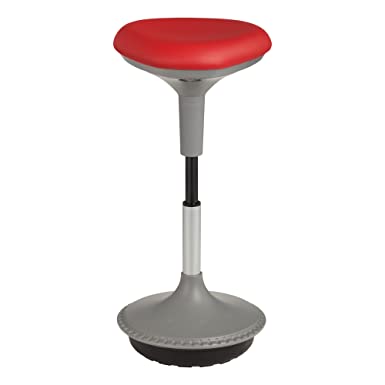 Learniture Adjustable-Height Active Learning Stool, Red, LNT-RIA3052RD-SO