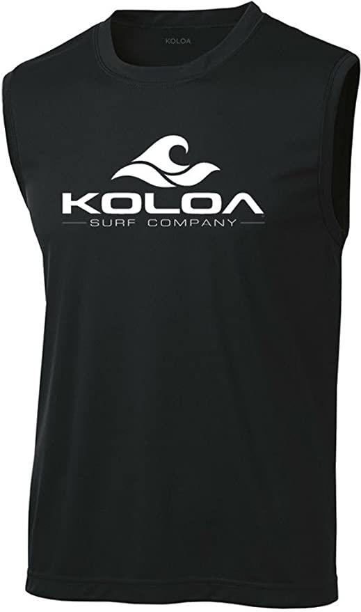 Koloa Surf Classic Wave Logo Moisture Wicking Sleeveless T-Shirts. Sizes: XS-4XL