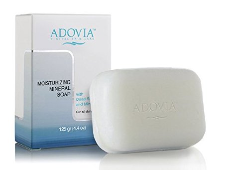 ADOVIA Dead Sea Salt Moisturizing Soap for Dry or Sensitive Skin 44 oz
