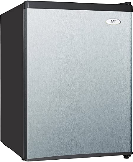 Sunpentown RF-244SS 2.4 cu.ft. Compact Refrigerator with Energy Star-Stainless Steel, Cubic Feet, Gray