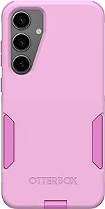 OtterBox Samsung Galaxy S24  Commuter Series Case - RUN WILDFLOWER (Pink), slim & tough, pocket-friendly, with port protection