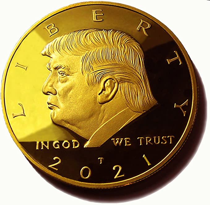 2021 Keep America Great Donald Trump Gold Coin | Official Snowflake Detector/Kryptonite | Ramp Up for The 2020 Win & 2021 Inauguration | 24kt Gold Plated Medallion, Stand & Display Case