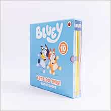 Bluey Let's Do This! Box of Books 10 Books Collection Box Set (Butterflies, Bingo, Magic Xylophone, Hammerbarn, The Pool, Creek, Beach, Grannies, Goodnight Fruit Bat & Bob Bilby)