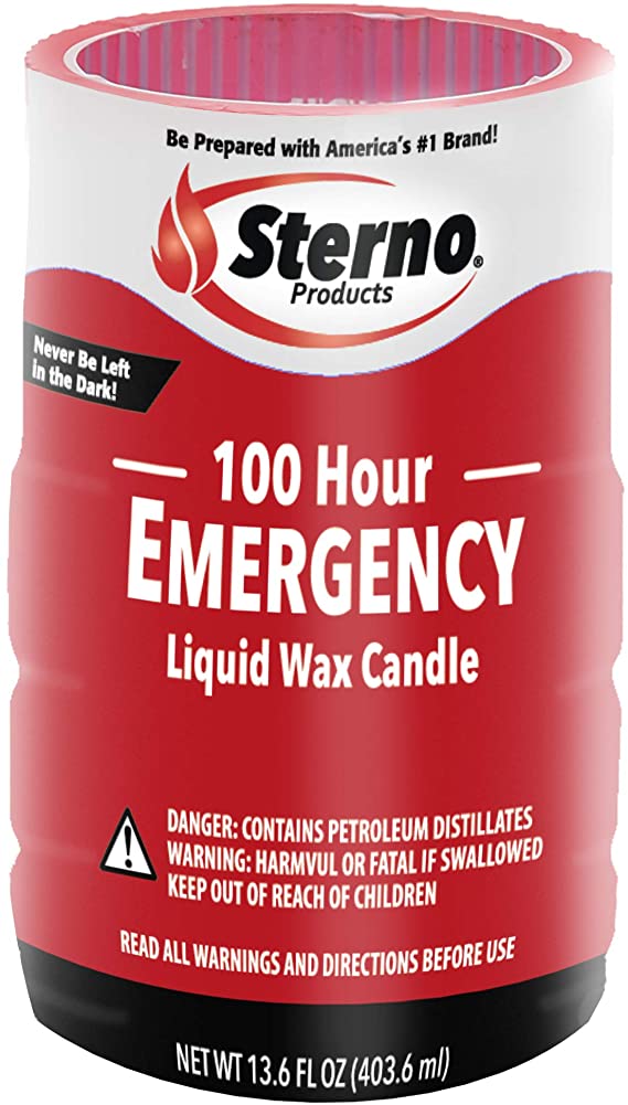 Sterno 30642 Liquid Emergency Candles,13.6 oz (Pack of 4)