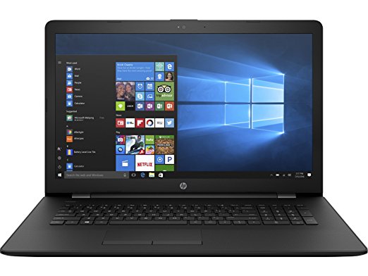 2018 HP 17.3-inch 17z Laptop PC - AMD Dual-Core A9 Processor, 8GB Memory, 1TB Hard Drive, Bluetooth, DVD Writer, USB 3.1, Windows 10, Jet Black