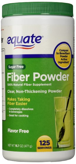 Equate - Fiber Powder Clear Soluble 125 Servings 167 oz Compare to Benefiber