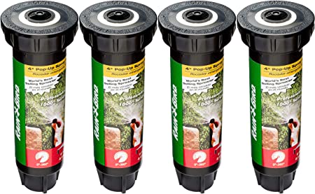 Rain Bird 1804VAN Professional Pop-Up Sprinkler, Adjustable 0° - 360° Pattern, 8' - 15' Spray Distance, 4" Pop-up Height (4 Pack)