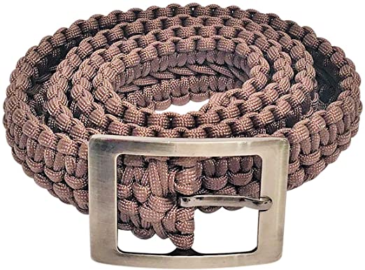 Ten Point Gear Paracord Survival Belts - EDC Kit - Metal Buckle - Great for Camping, Holster and Conceal Carry (Multiple Color Options)