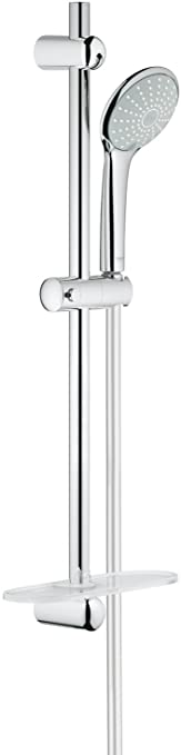 GROHE 27230001 Euphoria 110 Duo Set with Shower Rail (600 mm), 2 Spray Patterns