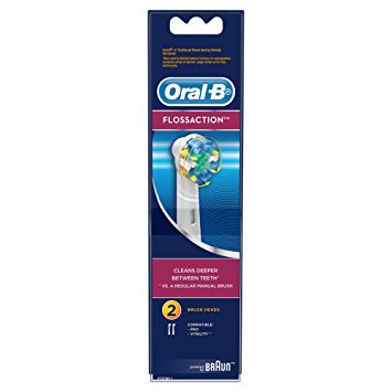 Oral B FLOSS ACTION BRUSH HEADS 2 PACK