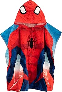 Marvel Boys Poncho Spiderman Red One Size