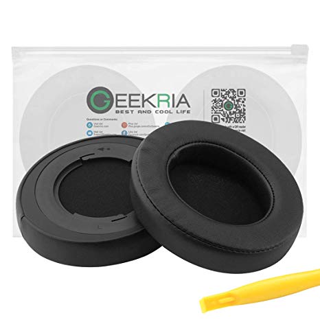 Geekria Earpad Replacement for Razer Kraken Pro V2 Headphone Ear Pad/Ear Cushion/Ear Cups/Ear Cover/Earpads Repair Parts (Black/Plastic Ring)
