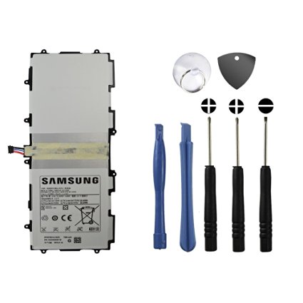 BinTEK Samsung Galaxy Tab 10.1/Galaxy Note 10.1 7000mAH Li-Polymer Premium Battery with Opening Repair Tool Kit / Compatible with Model P5100 P5110 P7500 P7510 N8000 N8010 N8013