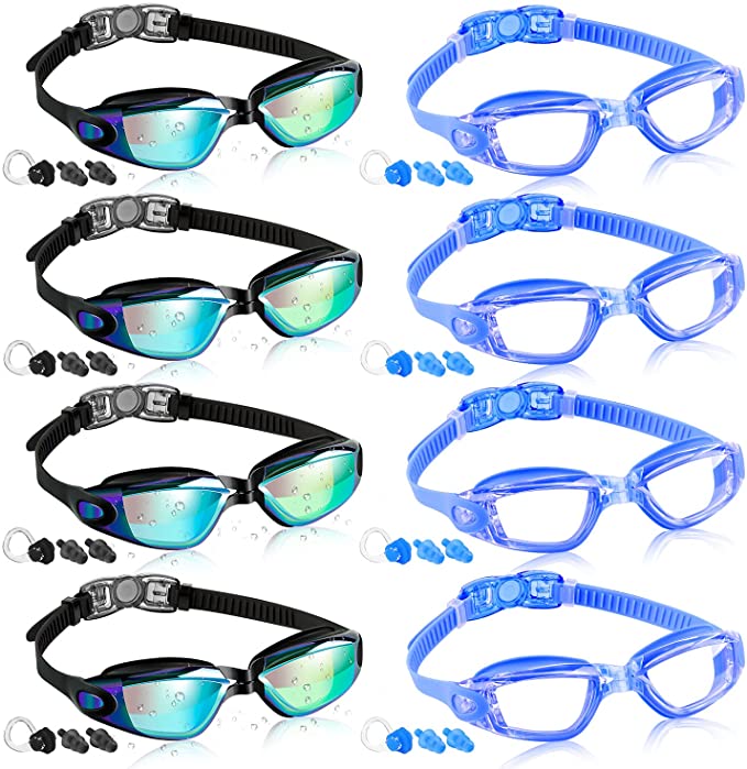 Kids Swim Goggles, Pack of 2, Swimming Glasses for Children (3 to 15 Years Old)