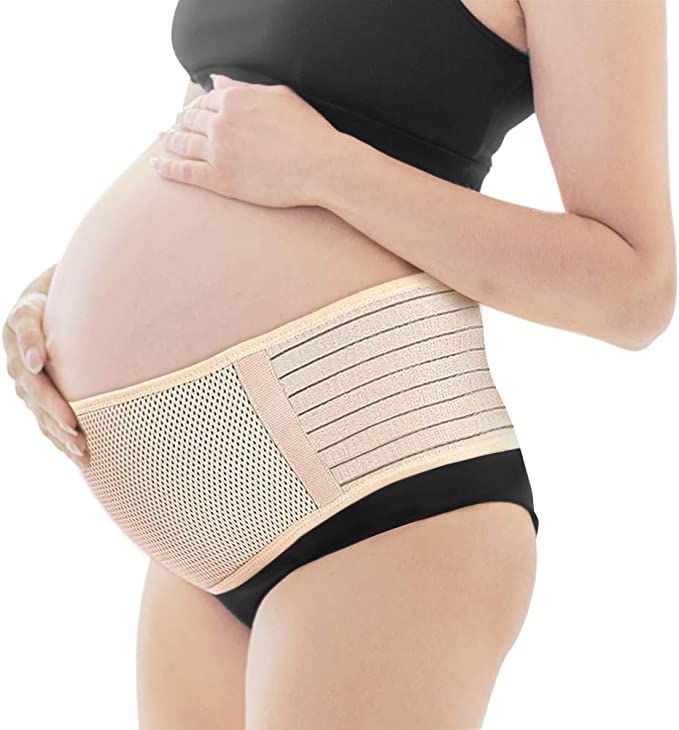 Maternity Belt, Elastic Pregnancy Belly Support Band, Breathable Support Belt for Pregnant Women, Relieve Lower Back, Pelvic and Hip Pain