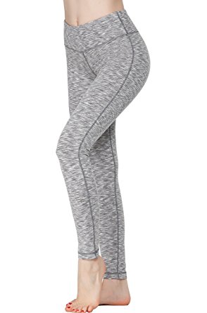 Buy Oalka Women's Yoga Capris Power Flex Running Pants Workout