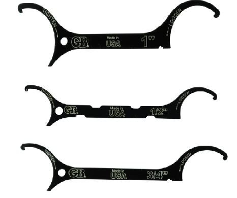 Gardner Bender Locknut Wrench 1-inch, 1/2-Inch & 3/4-inch 3-Pack Black (3-Pack Bundle)