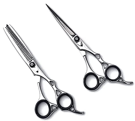 Professional Hairdressing Hair Cutting Salon Texturising Scissors Shears Thinning Set 6.0" Convex Edged Japanese Steel 30 Days Return
