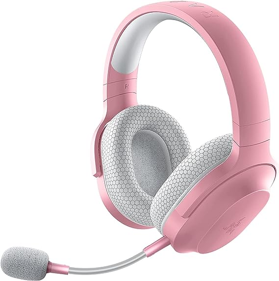 Razer Barracuda X - Wireless Multi-platform Gaming and Mobile Headset (SmartSwitch Dual Wireless, Ergonomic Design, TriForce 40mm, Cardioid Mic, On-Headset Controls, 50h Battery USB-C) Quartz Pink