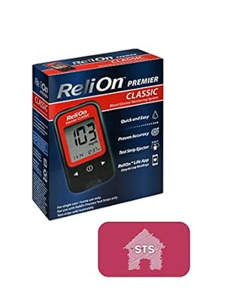 ReliOn Premier CLASSIC Blood Glucose Monitoring System   STS Home Sticker.