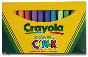 Crayola : Colored Drawing Chalk, Assorted Colors 12 Sticks per Set -:- Sold as 2 Packs of - 12 - / - Total of 24 Each