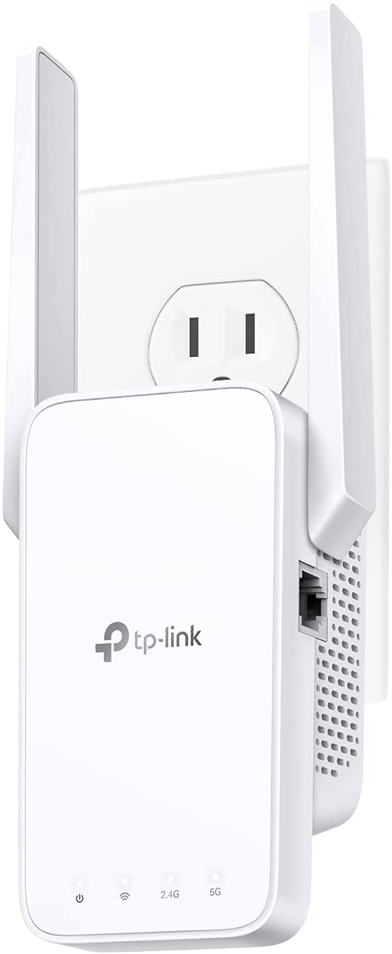 TP-Link AC750 WiFi Extender(RE215), Covers Up to 1500 Sq.ft and 20 Devices, Dual Band Wireless Repeater for Home, Internet Signal Booster with Ethernet Port