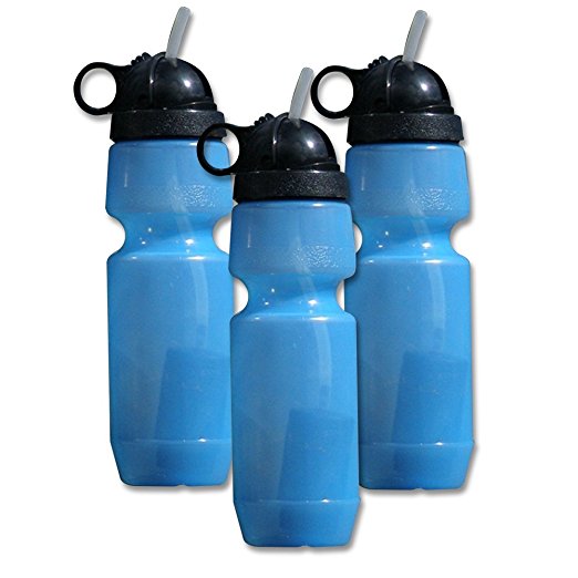 Berkey GSPRT Generic 22-Ounce Water Filter Sports Bottle, 3-Pack