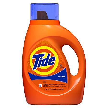Tide Tide Liquid Laundry Detergent, Original, 32 Loads, 46 fl oz, 46 Fl Oz
