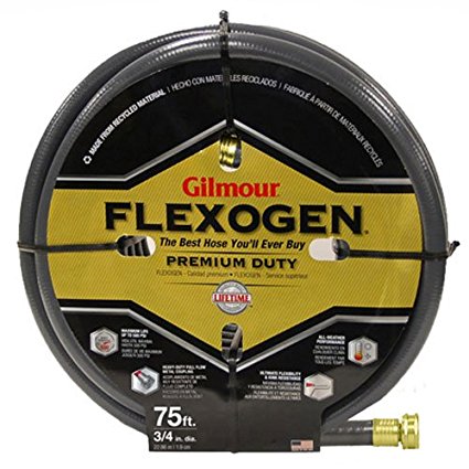 Gilmour 10-34075 10 Series 3/4-Inch-by-75-Foot 8-Ply Flexogen Hose, Grey