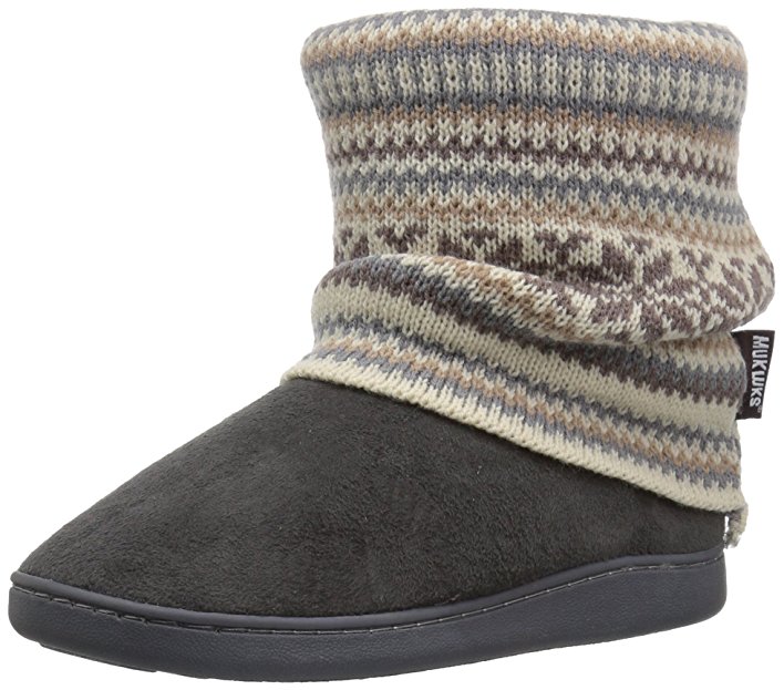 Muk Luks Women's Raquel Grey Slipper