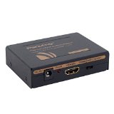 Panlong HDMI to HDMI and Optical SPDIF  RCA L  R Audio Extractor Converter HDMI Audio Splitter Adapter HDMI in HDMI  Digital and Analog Audio out